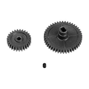 HobbyPark RC Balsa Plans Compatible Steel Metal 44T Diff Main Gear and 27T Motor Gear Pinion for WLtoys 144001 1 14 RC Car Upgrade Parts