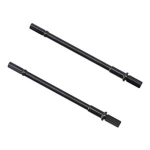 RZXYL Steel Universal Rear Axle Set Compatible with 1 10 Axial Capra Featuring RC 1.9 Beadlock Wheels Upgrade Parts