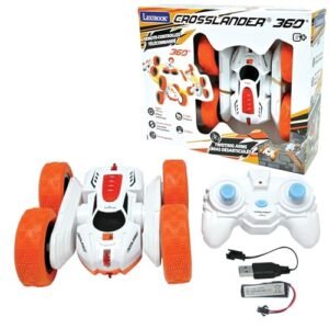 Lexibook Crosslander Luminous Terrain Car with Wrist Remote Rechargeable Electronic Action Kit White Orange
