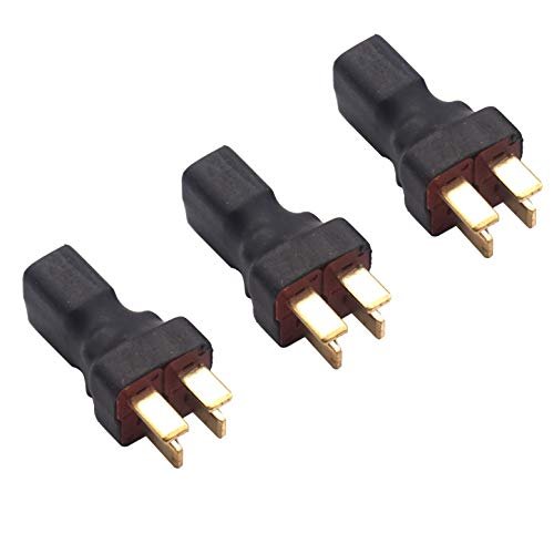 Vgoohobby RC T Plugs Parallel Connector 1 Female to 2 Male T Plug Adapter for RC Quadcopter Airplane Car Lipo Battery Check RC Willey Furniture Store Hours