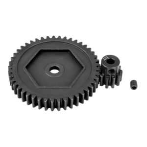 Hobbypark Metal Steel 45T M0.8 Spur Gear and 11T 32P Pinion Motor Gear Set Compatible with Inrunner RC Motor for Traxxas TRX4 Crawler Car Replacement Parts 8053 6747