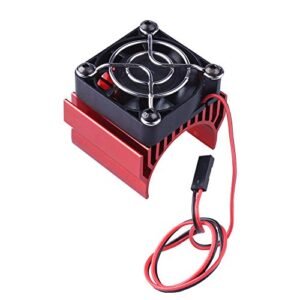 HobbyPark 1 10 Brushless RC Monster Truck Aluminum Heat Sink with 5V Cooling Fan for 540 550 3650 Size Motor