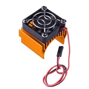 HobbyPark Aluminum Heat Sink with 5V Cooling Fan for RC Monster Truck Brushless Motor 540 550 3650 Size