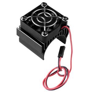 HobbyPark Aluminum Heat Sink with 5V Cooling Fan Compatible with 540 550 3650 Size Brushless RC Truck Engine Motor