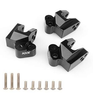 KYX Racing Aluminum Tie Rod Linkage Skid Plate Link Mounts for RC Drag Racing Car Bodies Axial SCX10 III AXI03007 SCX10.3