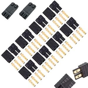 YLP 10 Pairs Lipo NiMh Brushless High-Current Connector ESC Battery RC Plugs Connector Compatible for Lipo Battery Slash, Rustler, Stampede, Bandit, E Revo