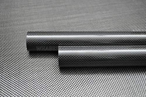 WHABEST Carbon Fiber Tube 3K OD 27mm ID 25mm X 500mm for RC Rafale Plans and DIY Projects