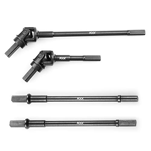 KYX Racing Hard Steel Front Rear Axle CVD Straight Drive Shaft Dogbone for RC Crawler Car Axial SCX10 III AXI03007 SCX10.3 Ideal for Various RC Uses
