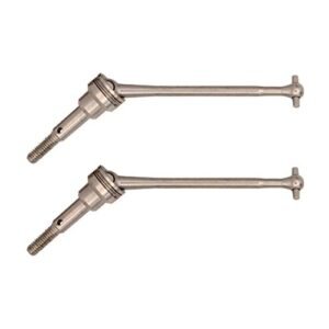 Treehobby 2PCS Aluminum Alloy Front Universal Driveshafts Dog Bone Replacement Part for WLtoys 12428 12423 1/12 RC Car Truck Buggy Car Prevent RC Truck Stuck Silver