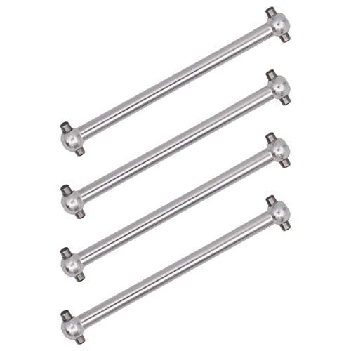 Treehobby 4PCS Metal Dog Bone Drive Shafts Upgrade for Ghostbusters Trap RC Car WLtoys A959 A969 A979 K929 1/18 Scale Accessory Parts Silver