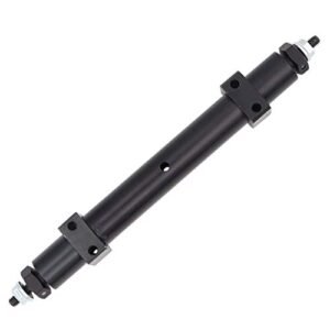 Treehobby Metal Non Powered Rear Axle Tail Axle Upgrade Accessory for Tamiya 1 14 RC Tractor Trailer Spare Parts Black 120mm
