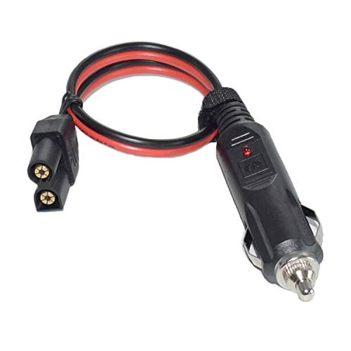 LIXINTIAN EC5 to Car Cigarette Lighter Plug 14AWG Cable with LED Indicator and Fuse for RC ESC LIPO Battery 40cm