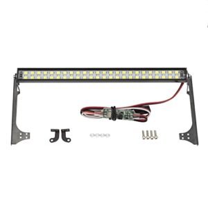 DKKY TRX4 Roof Light Bar 48 LED Lights for RC Wrangler Body Traxxas TRX4 SCX10 D90 CC01 1 10 RC Crawler with Mount