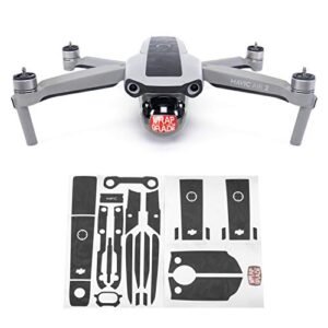 Wrapgrade Skin Compatible with DJI Mavic Air 2 Accent Color B Black Bumpy CAMO Featuring RC Shock Springs Color Code