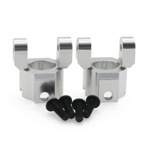 RC Willey Utah Furniture Warehouse 2Pcs Alloy Front C Hub Carrier Axle Housing End Set for Hpi Venture Fj Cruiser Crawler 1/10 Scale Model Car Silver