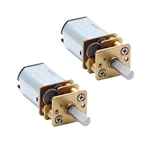 Augiimor 2PCS DC 6V 30RPM N20 Mini Metal Gear Motor for Micro RC Submarine with Camera