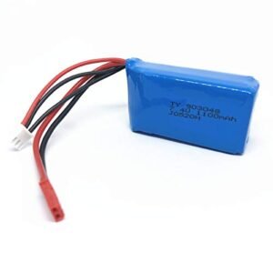 ArkiFACE 7.4V 1100mAh Li ion RC Battery for Wltoys A949 A959 A969 A979 K929 Toy Car and 353 Drone