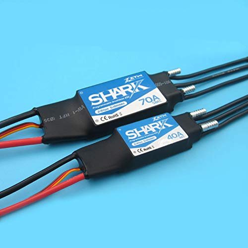 Parts & Accessories 1PC 30A 40A 50A 60A 70A 80A Brushless ESC Water-Cooled Two-Way Waterproof ESC 2S 4S 6S ESC Speed Controller for RC Boats Parts - (Color: 70A w T Plug)