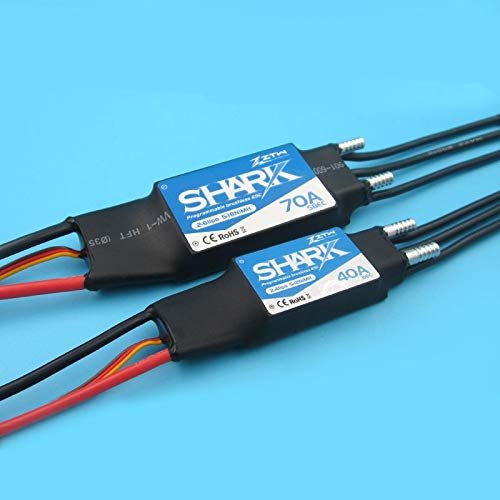 Occus Parts & Accessories 1PC 30A 40A 50A 60A 70A 80A Brushless ESC Water-Cooled Two-Way Waterproof ESC 2S 4S 6S ESC Speed Controller for RC Boats Parts - (Color: 30A w XT60 Plug)