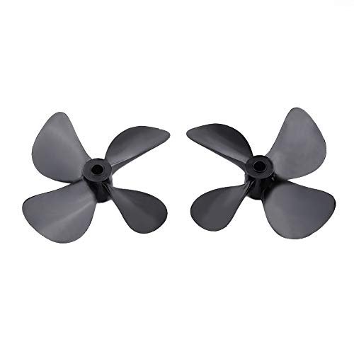 Dilwe 4 Blade 60mm High Strength CW CCW Plastic Propeller for Miss Bud RC Boat Accessories