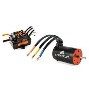 Spektrum Firma 130A Brushless Smart ESC and 1900Kv Sensorless Motor Combo with RC Motor Cleaning Spray SPMXSEMC04 Black