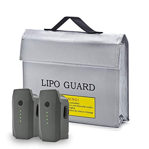 ExpertPower 11.4V 3830mAh DJI Mavic Pro Replacement Battery Combo 2 Battery 1 Large Safety Bag