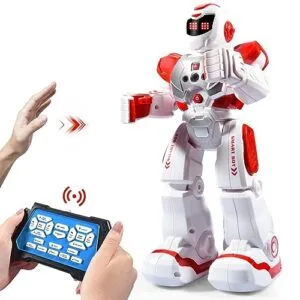 Zosam Toy Hovercraft RC Intelligent Remote Control Robot for Kids Programmable Singing Dancing Gesture Sensing Robotic Toy Gift Red