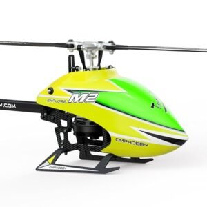 OMPHOBBY M2 Explore 3D RC Helicopter World Champion Dual Brushless Motor Direct Drive 6CH Outdoor BNF No Controller Yellow