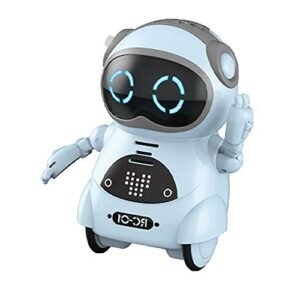 GoolRC Mini Pocket Robot Small Electric RC Helicopter Interactive Dialogue Voice Recognition Blue