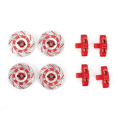 TRAXXAS 1/7 RC Car Aluminum Alloy Wheel Brake Disc Upgrade Part for Unlimited Desert Racer UDR Red
