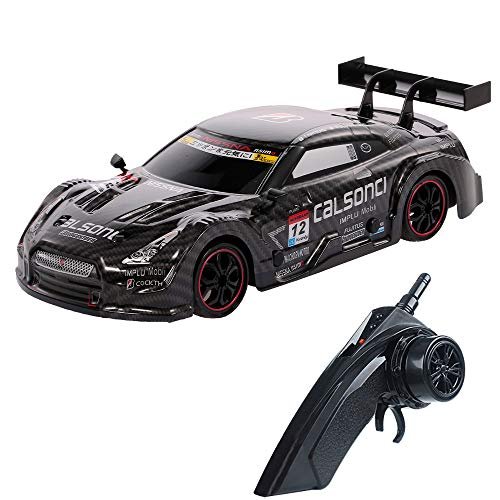 GoolRC Nissan Silvia S13 RC Drift Car 1/18 Scale 4WD 2 4GHz Remote Control Racing Car 28km h High Speed for Adults and Kids Black