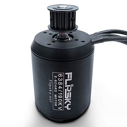 Flipsky BLDC Belt Motor 6384 190KV 4000W with Pulley 10mm Shaft for RC Willey Bike Ride Electric Skateboard and Bike