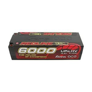 Gens ace 15.2V 6000mAh 4S 130C HV Lipo 5.0mm BULLET GEA60004S13D5 RC Car Battery
