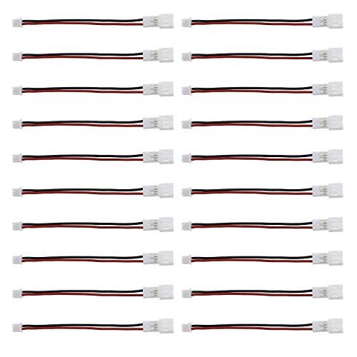 20Pcs Micro JST 1.25 Female to JST PH 2.0 Male Battery Connector Plugs Ideal for RC Engine Porting and Charger Boards