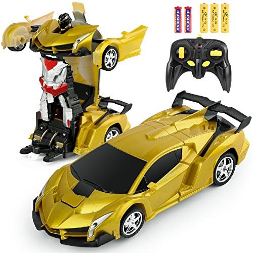 BIFYTON Remote Control Car Transforming Robot, Transform Car Robot with One Button Transformation and 360 Degree Rotating Drifting, RC Cars Robot Toys for Kids Boys and Girls