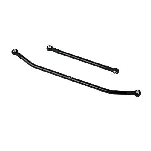 LCX Racing 1/10th RC Crawler Car Aluminum AR60 OCP Front Axle Steering Link for Axial Wraith RR10 SMT10 RC Truck AX10 Upgrades Parts Accessories Black