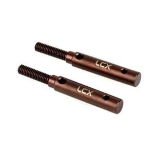 LCX Racing 1 10th RC Crawler Car Heavy Duty Hardened Steel Portal Stub Axle Drive Shaft Compatible with TRX4 TRX6 Perfect for RC Parkjet Plans