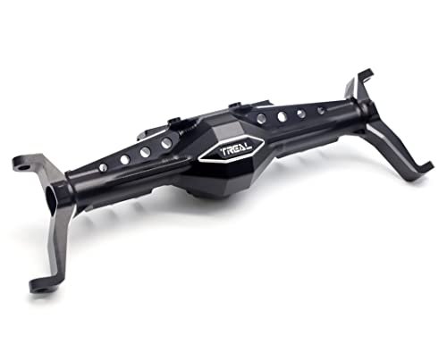 Treal Capra Solid Axle RC Truck Front Axle Housing CNC Solid Billet Aluminum 7075 One Piece Design Black