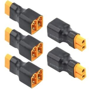 WMYCONGCONG 5 PCS No Wire Adapter XT60 XT 60 Plug Parallel Connector 1 Female to 2 Male Adapter Splitter for RC Lipo Battery Available at RC Willey Warehouse Rocklin