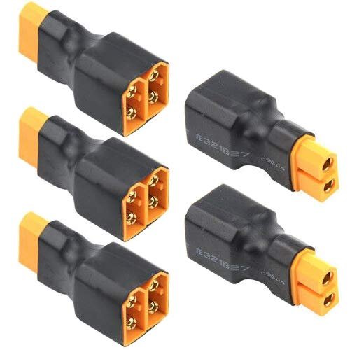 WMYCONGCONG 5 PCS No Wire Adapter XT60 XT 60 Plug Parallel Connector 1 Female to 2 Male Adapter Splitter for RC Lipo Battery Available at RC Willey Warehouse Rocklin