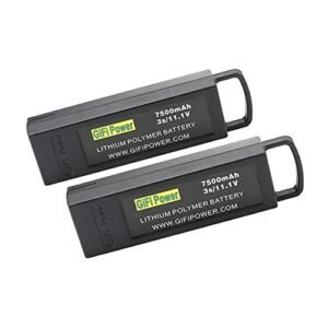 G Shark RC Plane 7500mAh 3S High Capacity LiPo Battery 11.1V for Extended Flight Time