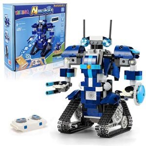 Yerloa RC Tank Robot Building Kit 405 Pcs Remote and APP Control STEM Toys for Kids Ages 6 12