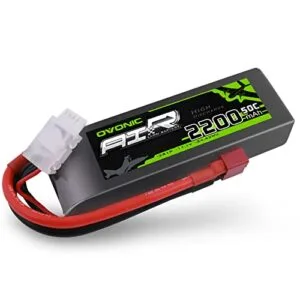 OVONIC 3S Lipo Battery 50C 2200mAh 11.1V for RC Airplane vs Drone with Dean Style T Connector