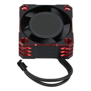 VGEBY 25x25MM 32000RPM Aluminum RC Cooling Fan for 1/12 Scale RC Parts Black Red