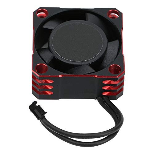 VGEBY 25x25MM 32000RPM Aluminum RC Cooling Fan for 1/12 Scale RC Parts Black Red