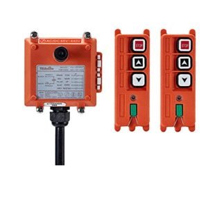 Crane Industrial Radio Remote Control Wireless Transmitter for RC Hydraulic Crane 2 Key Switch F21 2S AC DC 65V 440V 2 Transmitter 1 Receiver