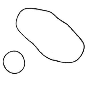 Dilwe RC Car Belt Drive Parts Rubber Transmission Drive Belt 177T Rear and 516T Front Belt Compatible with Sakura XI XIS RC Accessories Black