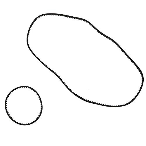 Dilwe RC Car Belt Drive Parts Rubber Transmission Drive Belt 177T Rear and 516T Front Belt Compatible with Sakura XI XIS RC Accessories Black