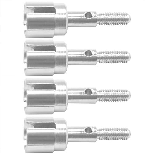 4Pack ShareGoo Metal Wheel Stub Axle Shafts Adapter Drive Axle Cup 02033 for HSP Redcat Racing Exceed Nitro RC Truck 1/10 Scale Buggy