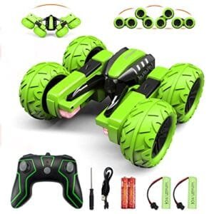 SpeedX RC Sand Car Stunt Vehicle 4WD Double Side Racing Toy with LED Lights for Kids Ages 3 12